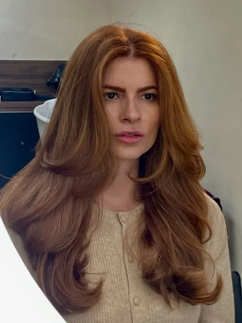 Cabelo ruivo feito no Pop Club